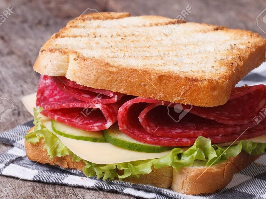 salami toast