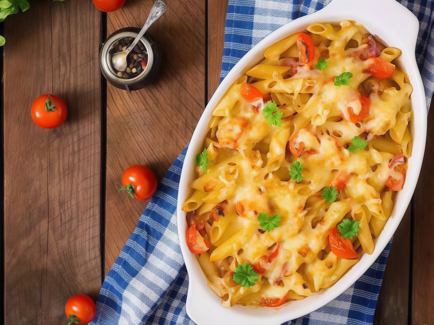 Chicken With Mozzarella Cheese Pasta Casserole