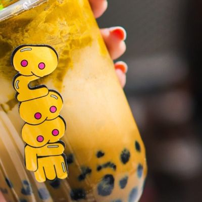 Pistachio Latte With Tapioca