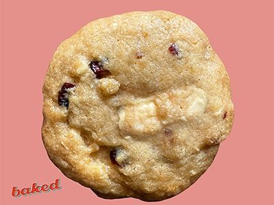 Baked White Chocolate Cranberry Cookie