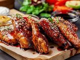 Glazed Chicken Wings With Hot Sour Sauce