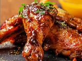 Grilled Chicken Drams With Vegetable Noodles