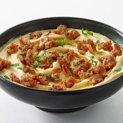 Hummus with Meat Dish