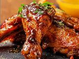 Grilled Chicken Drams With Vegetable Noodles