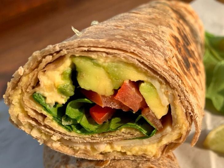 Hummus Turkey Avocado Wrap