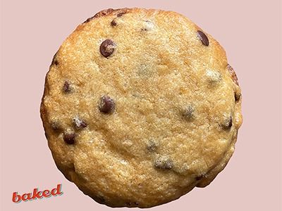Baked Chocolate Chip Cookie