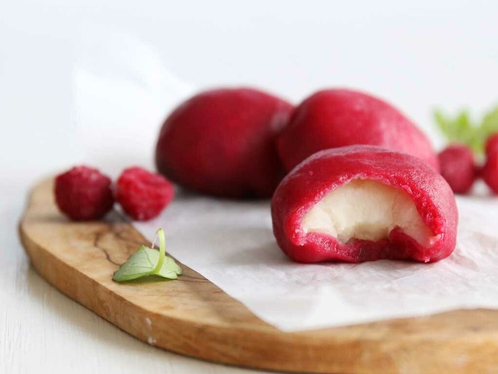 Raspberry Mochi Ice Cream