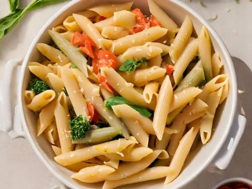 Fasting Penne Pasta With Vegetables