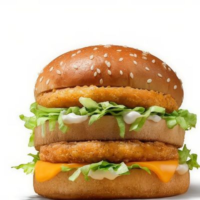 double cheese chicken burger