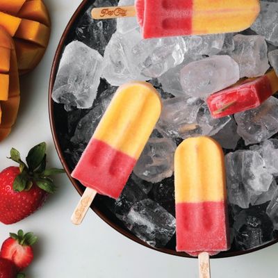 Strawberry With Mango Ice Cream 60 Calories