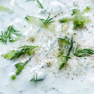 Cucumber with yogurt