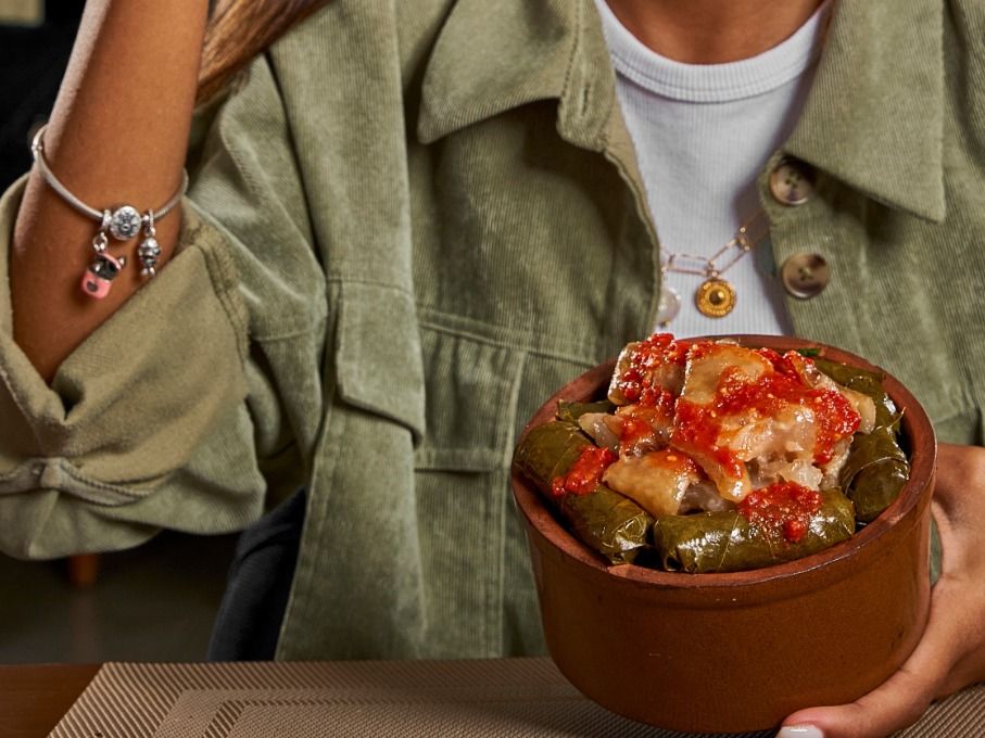 Vine Leaves with Knuckles Casserole