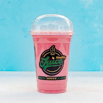 Yogurt With Strawberry Juice