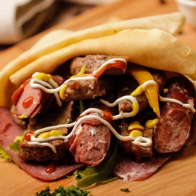Oriental Sausage Sandwich