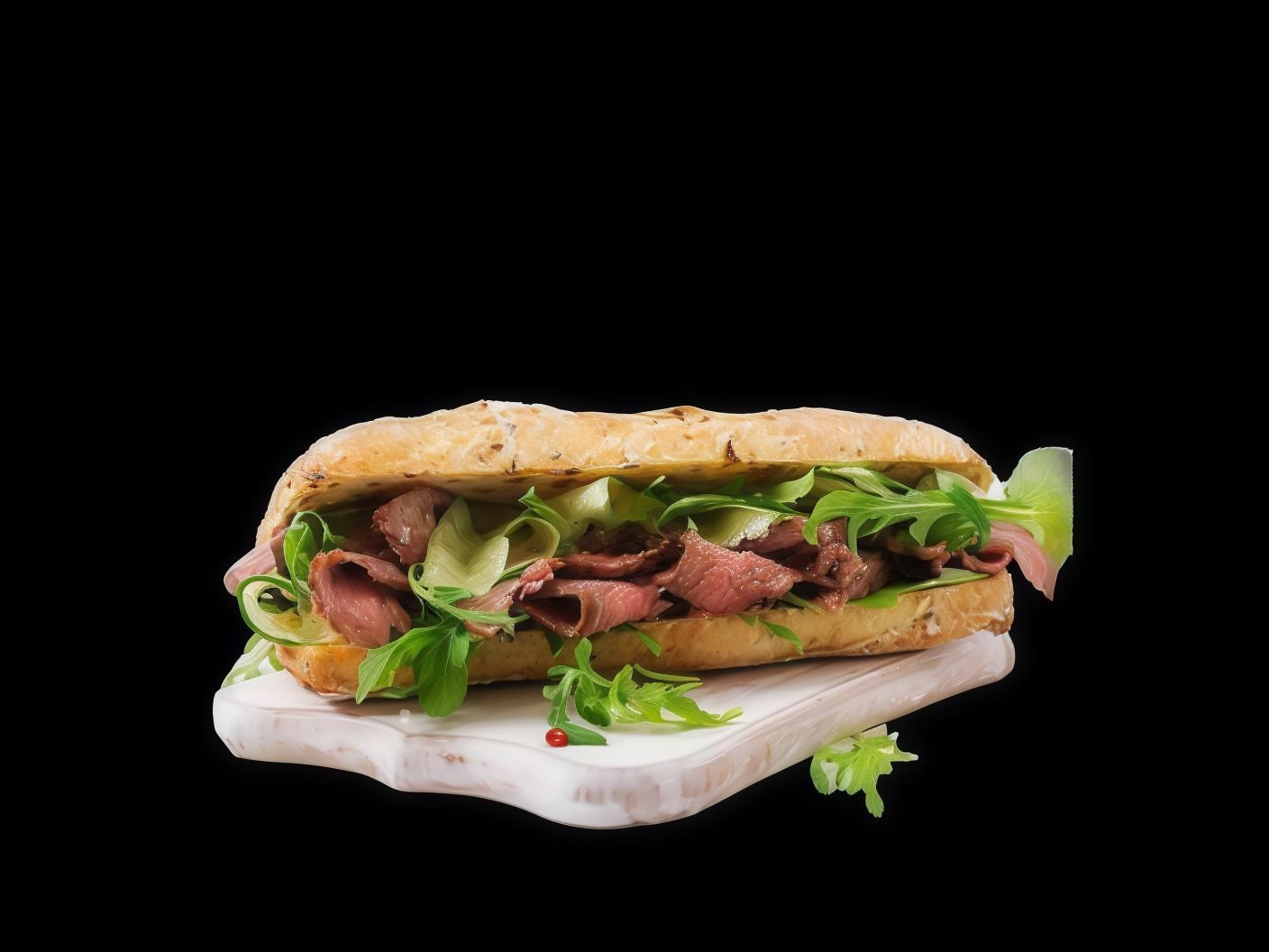 Roast Beef Sandwich With Cheddar