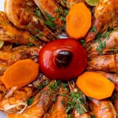 Grilled Shrimp With Peel Meal