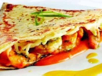 Extra Chicken Fajita Crepe