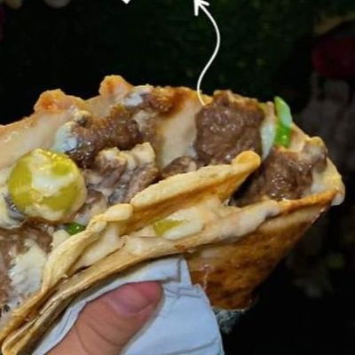 كريب برجر لحم