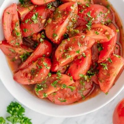طماطم مع دقة