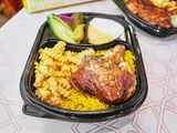 Grilled Hip, Rice, Fries
