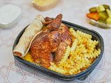 Double Grilled Breast With Rice And Fries