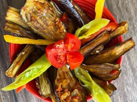 Box Of Pickled Eggplant