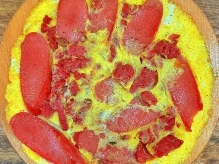 Hot Dog Pastrami Omelette