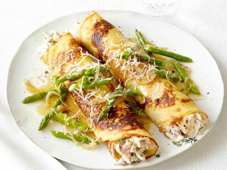 Italian Chicken Crepe With Pesto Sauce