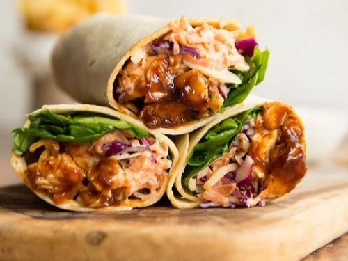 Chicken Wrap With BBQ Sauce