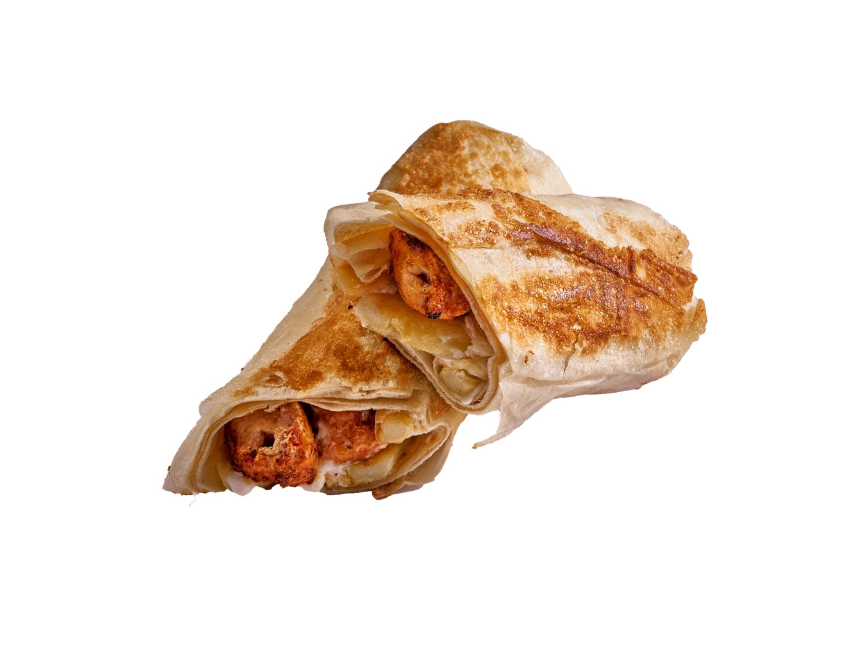 Shish tawook and mozzarella sandwich