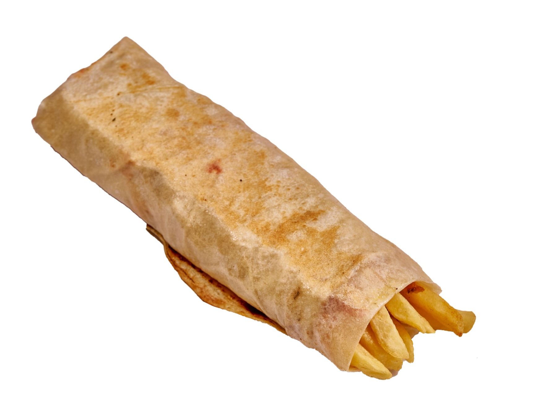 Syrian bread potato and mozzarella sandwich