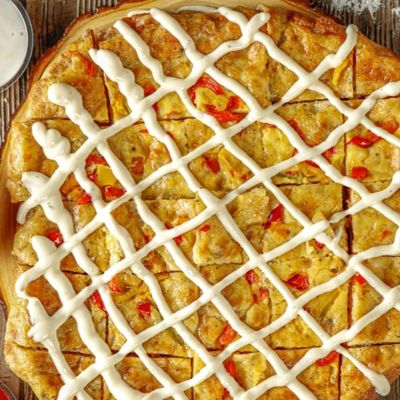 Oriental Chicken Ranch Pie