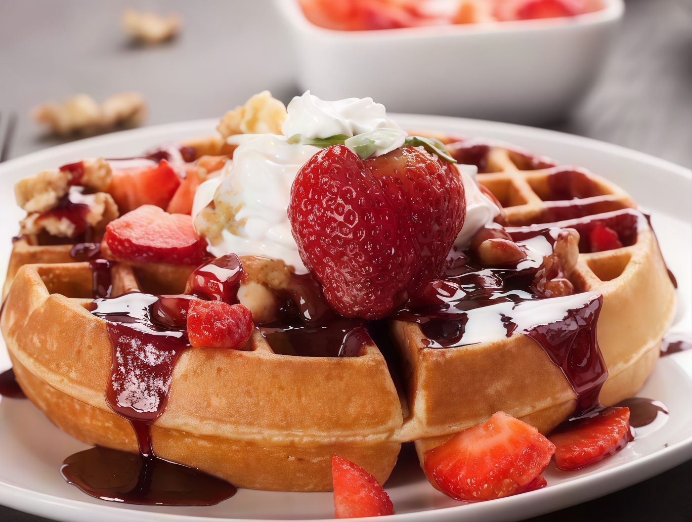 Waffle With Qeshta