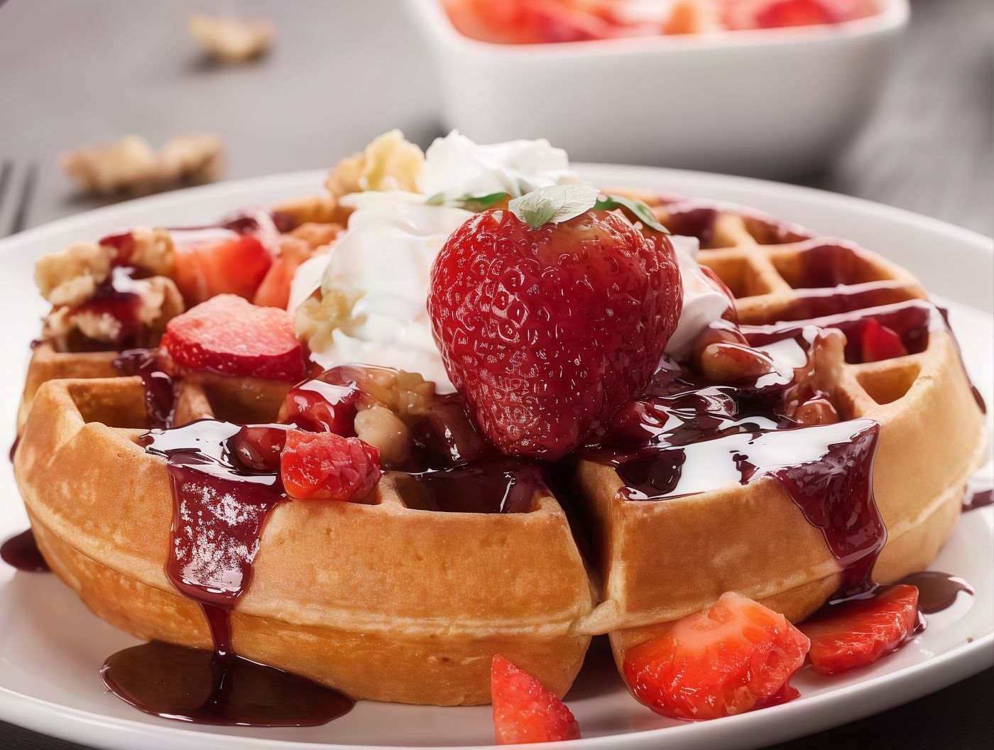 Waffle With Qeshta