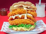Double Chicken Zinger Sandwich