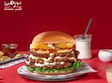 Single Smash Burger Sandwich With Potato Fries