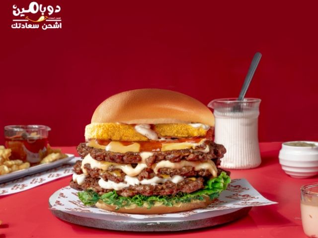 Single Smash Burger Sandwich With Potato Fries