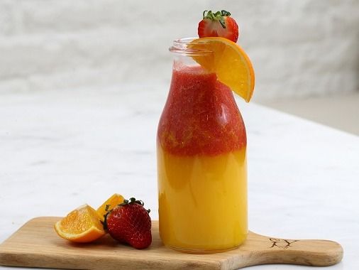 Strawberry Juice With Orange