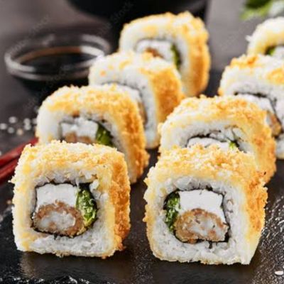Fried Ura Maki Shrimp Tempura 4 Pieces