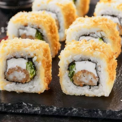 Fried Ura Maki Crab 4 Pieces