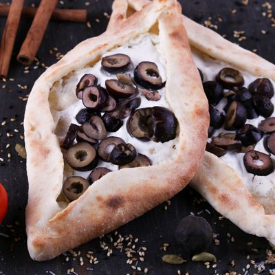 Labneh With Olives Manakish