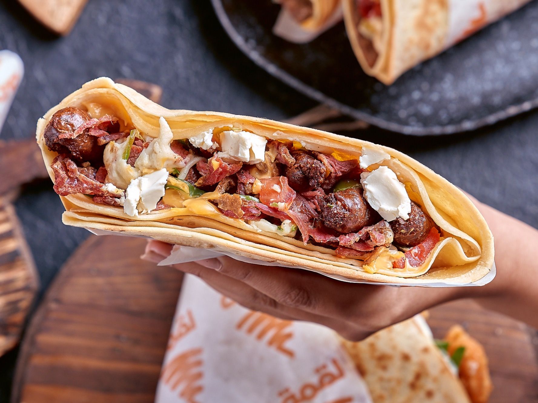 Sausage crepe