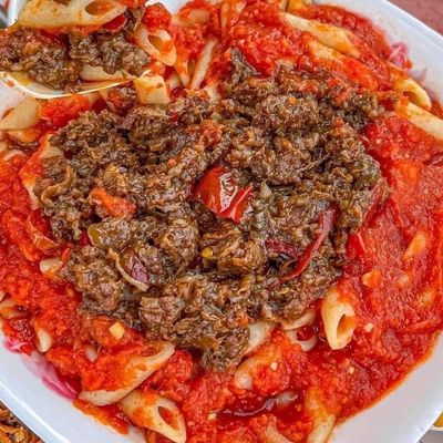 Pasta with liver casserole