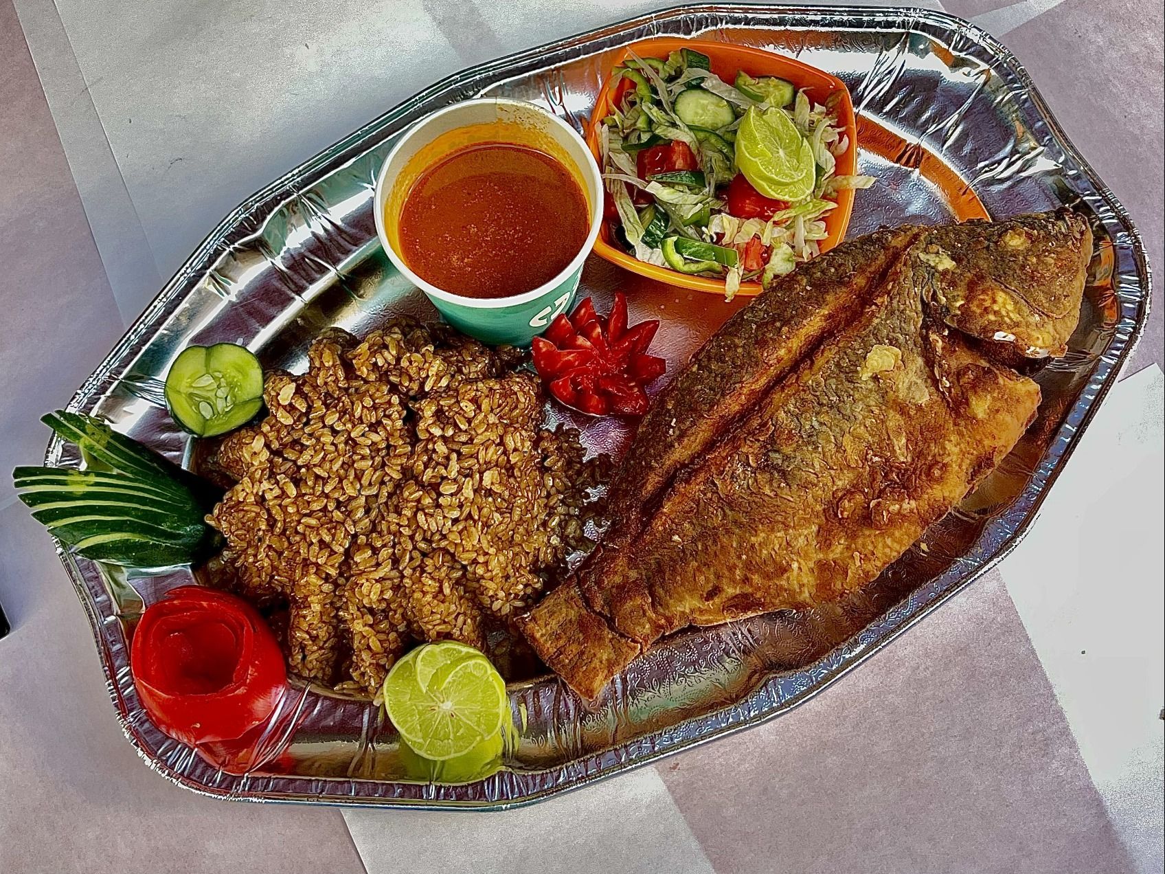 Fried Tilapia Fish Meal