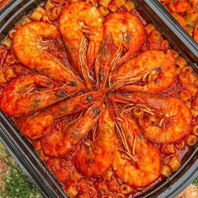 Shrimp Mabkbookah Pasta