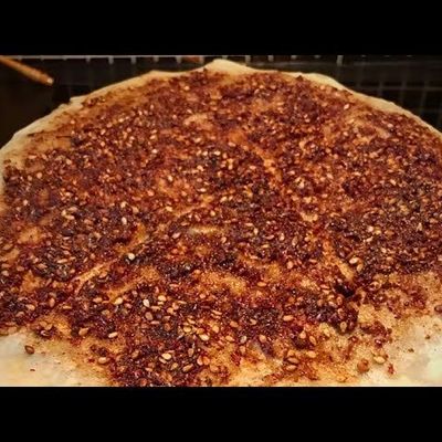 Muhammara and Za'atar Man'ousheh