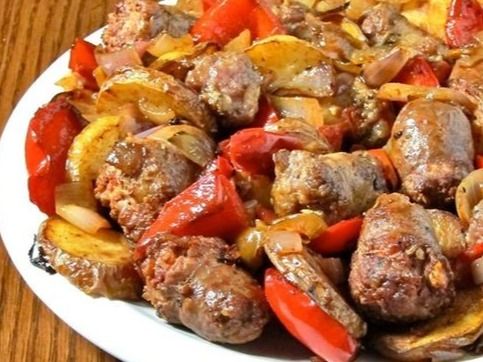 War2et Oriental Sausage With Potatoes