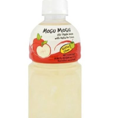 Mogu Mogu Apple Juice 25% With Nata De Coco
