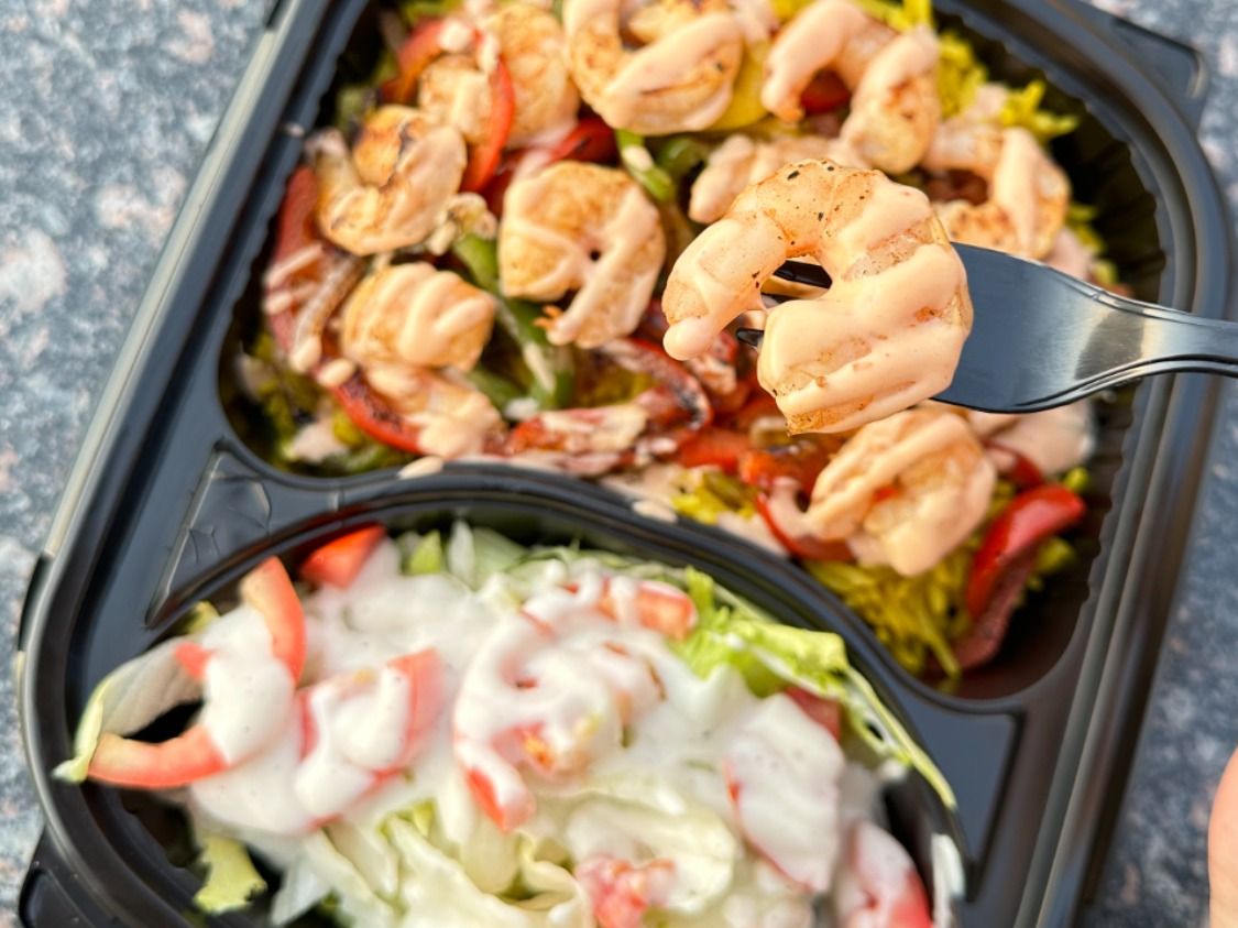 Grilled Shrimp With Rice Platter