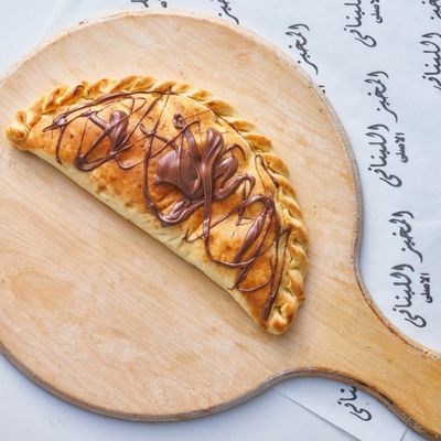 Nutella with Banana manoushe